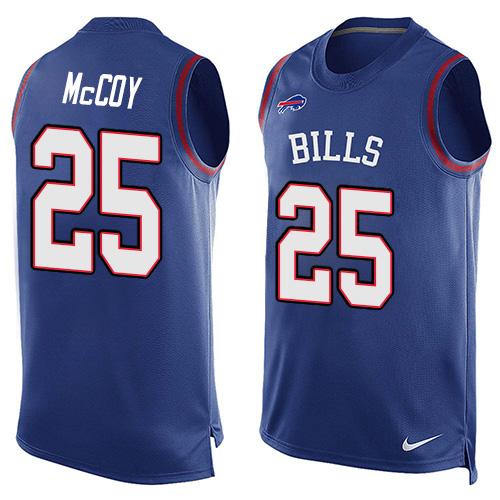 Nike Bills #25 LeSean McCoy Royal Blue Team Color Men's Stitched NFL Limited Tank Top Jersey